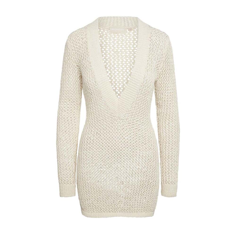 Monday Swimwear Tuscany Mini Dress - Ivory Petit Crochet Size SIvory Petit Croch